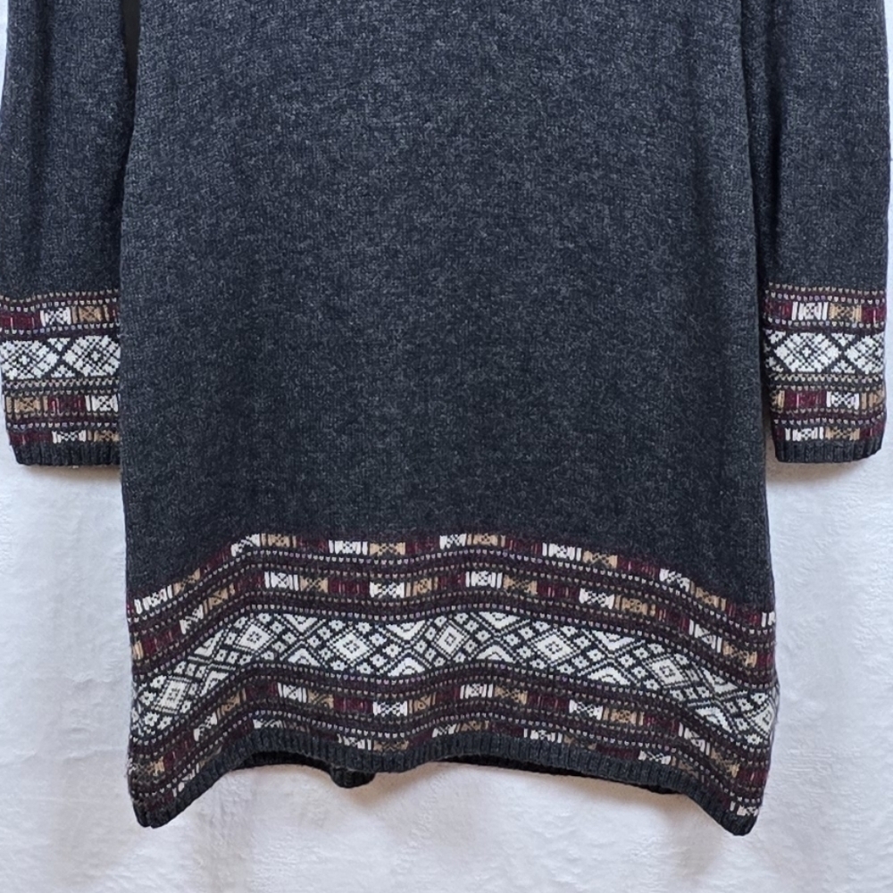 Sherpa Adventure Gear Merino Wool Alpaca Knit Maya Sweater Dress Gray Sz.Large - Picture 4 of 11